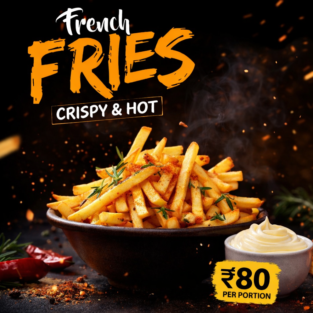 Crispy golden French fries