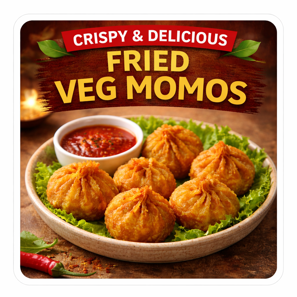 Crispy fried momos