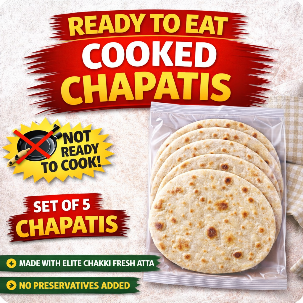 Cooked chapatis
