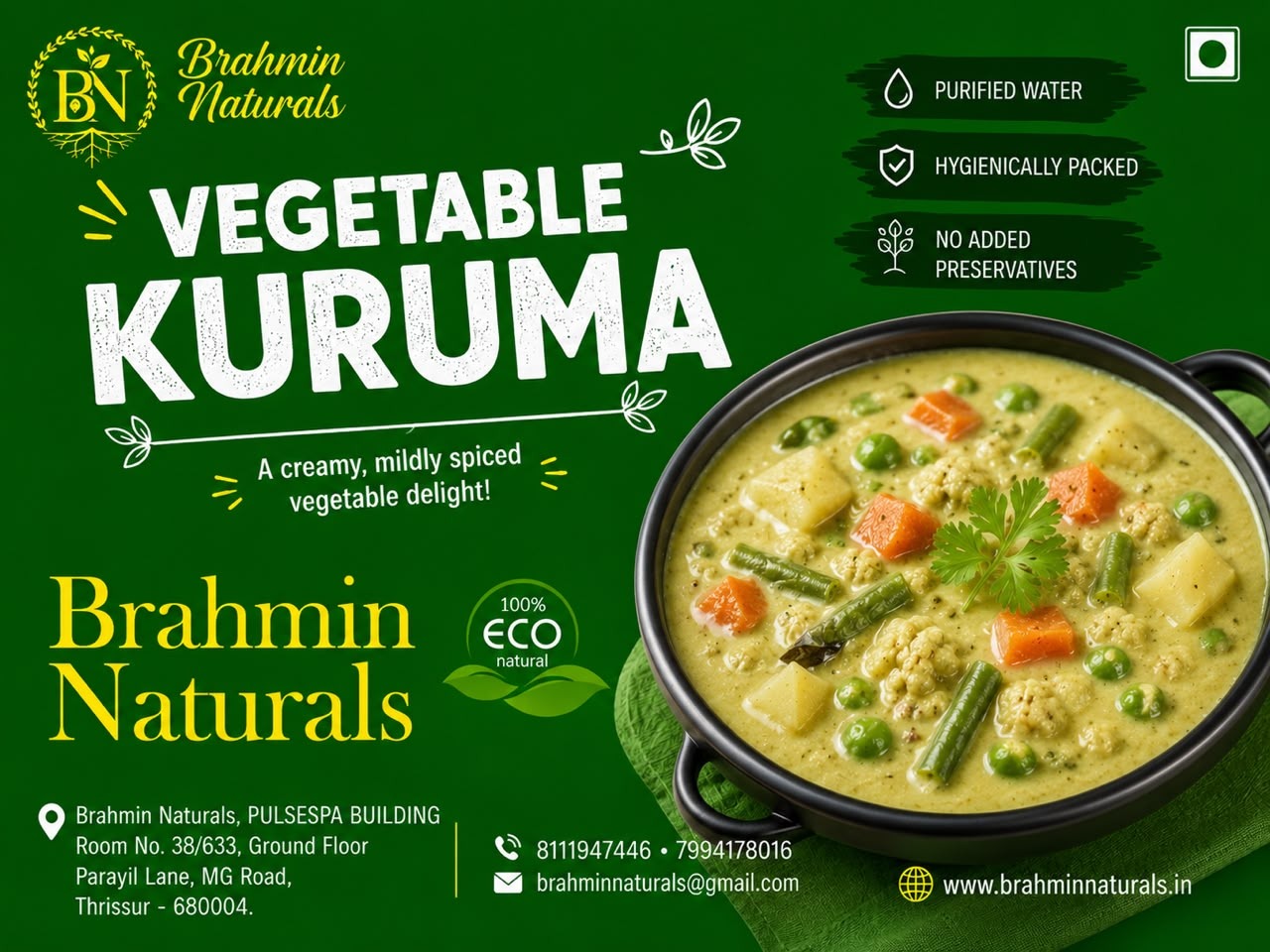 Vegetable Kuruma (All days)